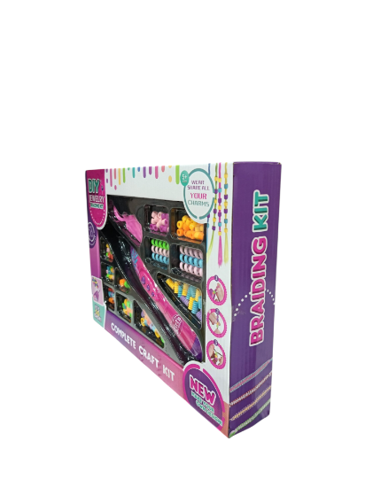 صورة لعبة آلة صنع خرز الشعر الصغيرة من الصفوة  للبنات - متعددة الألوان لعمر 5 سنوات فما فوق